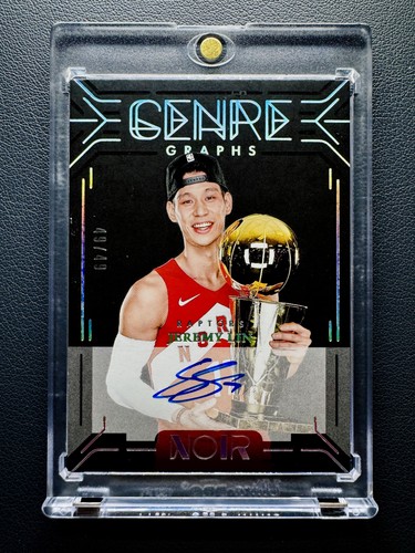 2024-25 Panini Noir Jeremy Lin Genre Graphs Championship GOLD Auto 49/49≈1/1