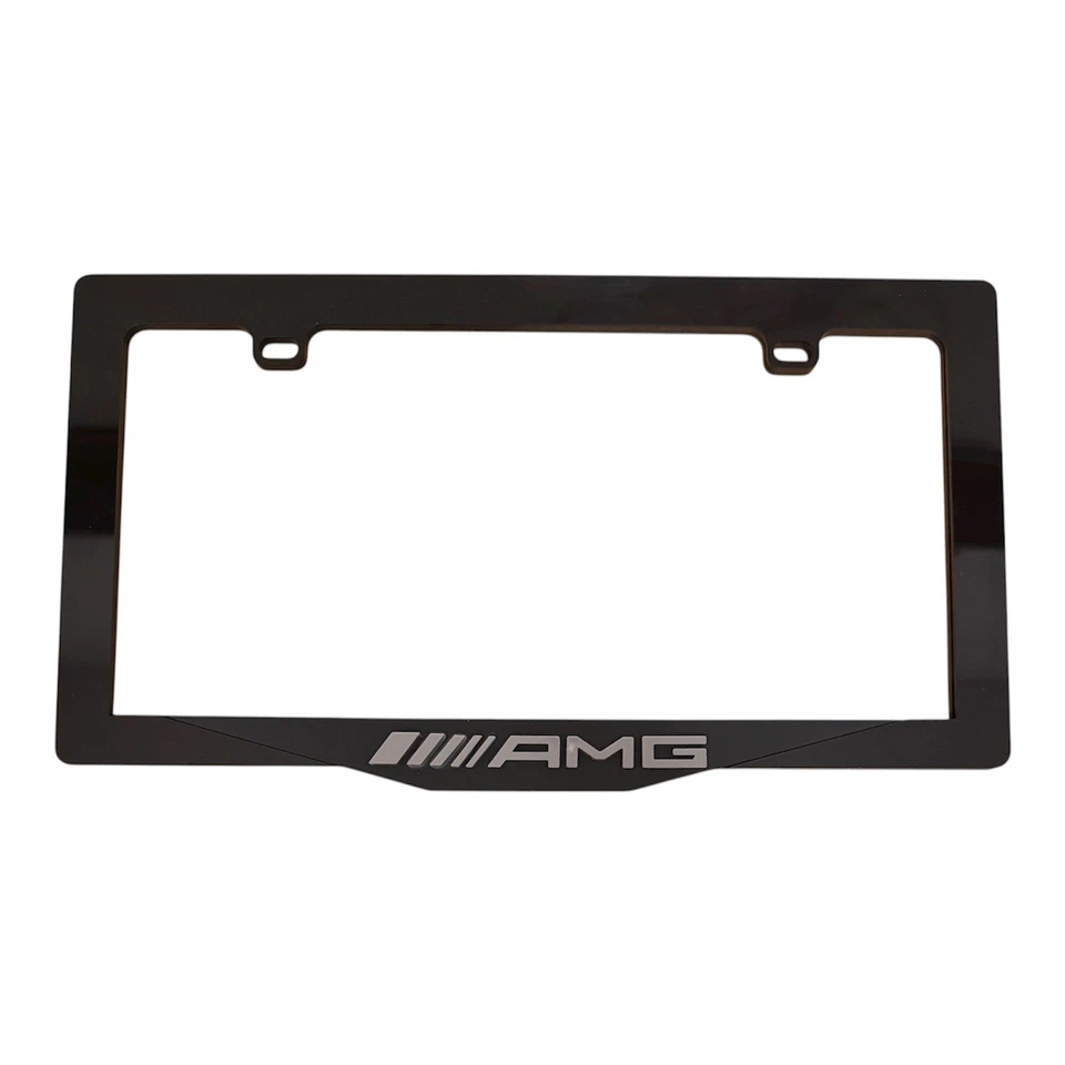 MERCEDES AMG Handmade  Car License Plate Frame Glossy Black,Made in USA 🇺🇸    - Image 3 of 4
