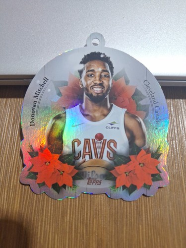 Donovan Mitchell #DCO-DM 2025 Topps Holiday Oversized Die-Cut Ornament card