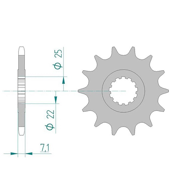Afam Ritzel #520 16 ZäHne (FüR: Kawasaki ZX-6R (636) Ninja ABS ZX636J 24-25 )-image