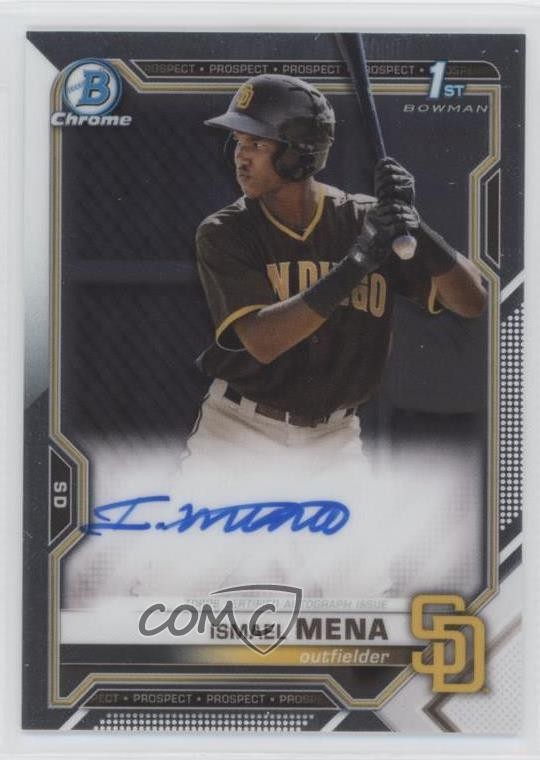 2021 Bowman Chrome Prospects Auto Ismael Mena #CPA-IM Auto 11if