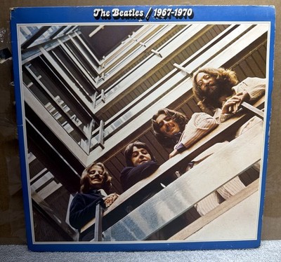 The Beatles 1967-1970 Blue Album 2LP Capitol SKBO-3404 1970s VG w/ Inner