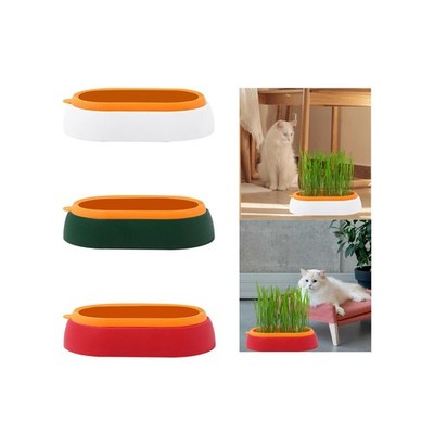 Katzengras Grow Tray Bodenfrei Katzenminze Anzuchtschale Haustier Katzen Gras Anzucht Futterautomat