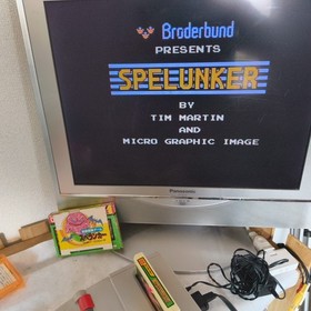 Spelunker with POP Famicom FC NES Cartridge, Manual in Box set, Working, Japan