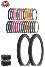 AltaLine 26x2.125 Mini Brick Bicycle Tires Classic Cruiser Multi Colors w/Tubes.