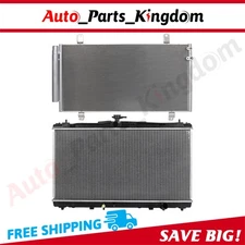 Aluminum Radiator & AC Condenser Cooling Kit For 12-18 Toyota Camry Lexus ES350