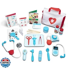 Melissa and Doug Get Well Doctor’s Kit Play Set – 25 Toy Pieces - Doctor Role