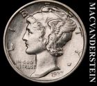 1937 Silver Mercury Dime - Choice Gem Brilliant Uncirculated  Lustrous  #L5787