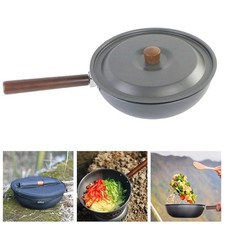 Hiking Essential leichte tragbare Wok-Bratpfanne mit platzsparenden Funktionen – Bild 3