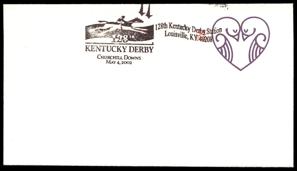 2002 US Love Letter 34¢ FDC Kentucky Derby Sation Churchill Downs Stamp - Image 3 of 4