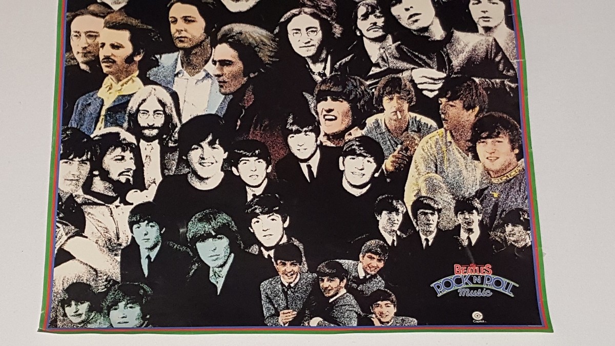 THE BEATLES Rock n Roll Music CAPITOL POSTER John Lennon Paul