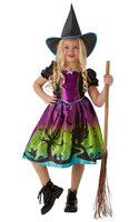 Ombre HexenkostüM Kinder Halloween Hexen KostüM Deluxe + Hut