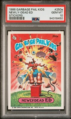 1986 Topps Garbage Pail Kids Series 6 OS6 NEWLY DEAD ED 250a PSA 10 GEM MINT