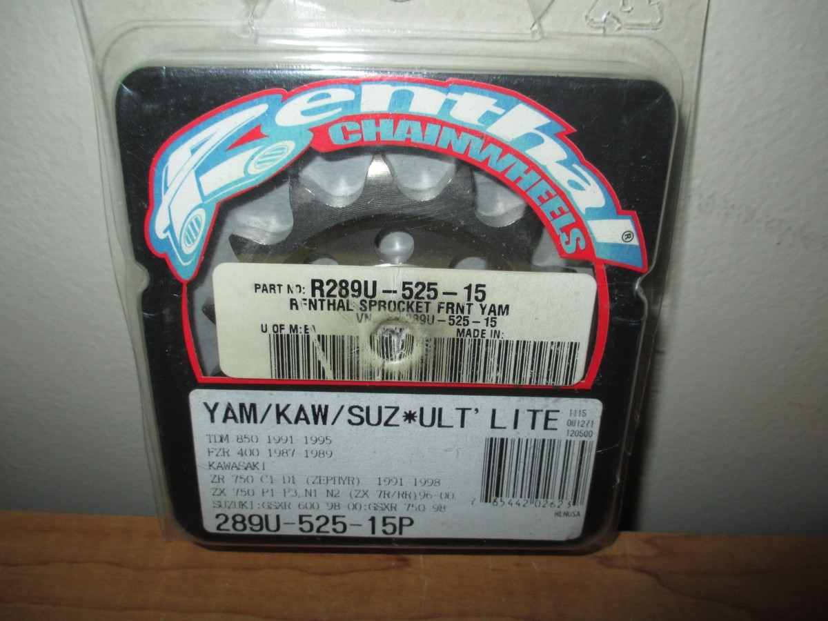 K Kawasaki ZR750 Renthal 15 Tooth Front Sprocket - Brand New