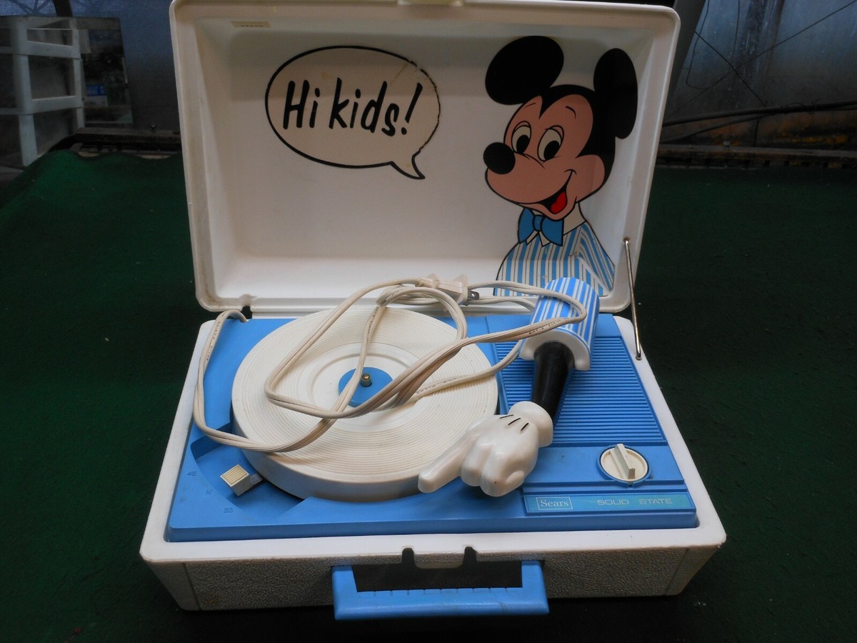 ビンテージ！ミッキーマウスのレコードプレーヤー 60s ミッキーマウス 