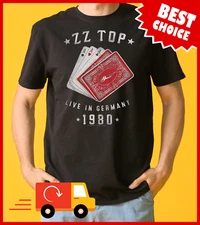 ZZ Top Cards Smoke Live In Germany 1980 T-Shirt