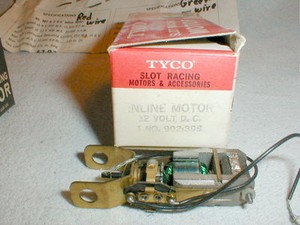 Tyco 902 12 Volt In-Line Slot Car Motor + Photocopy Instruction Vintage NOS A
