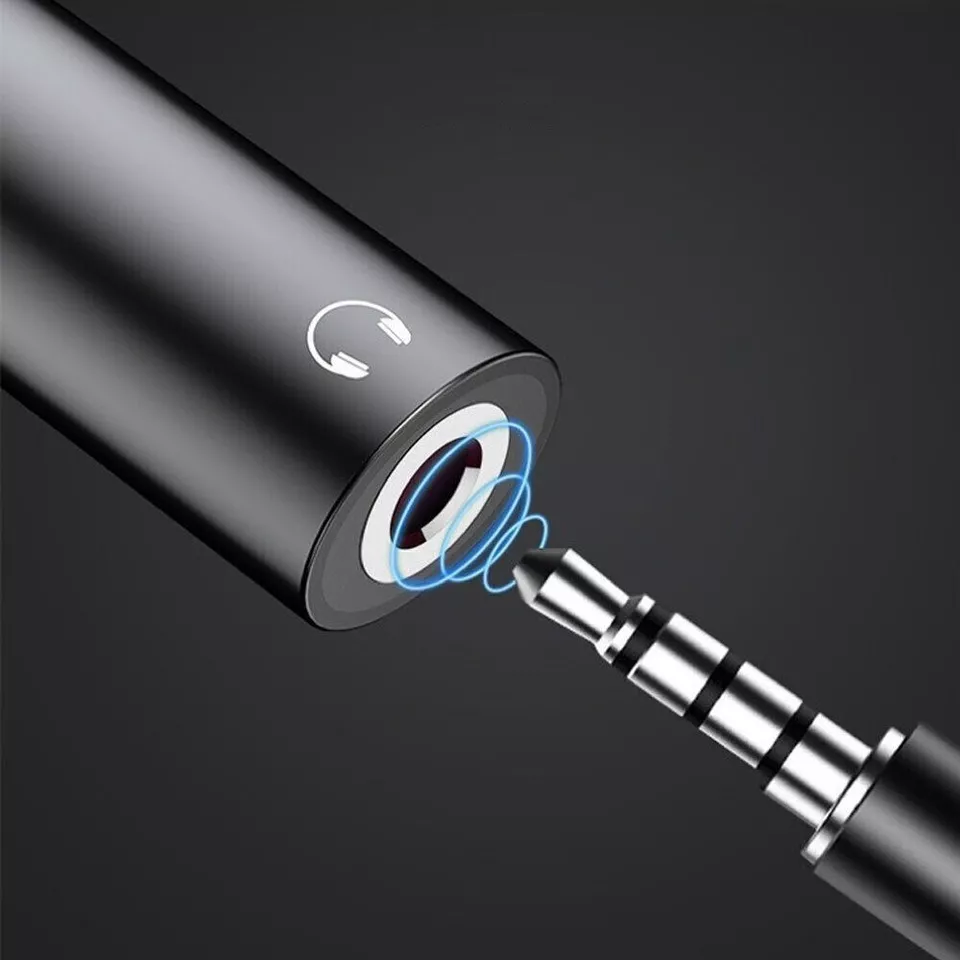 Headphone AUX Audio Jack USB C Cable Adapter Charge 2in1 Type C to 3.5mm Charger - Image 4 of 4