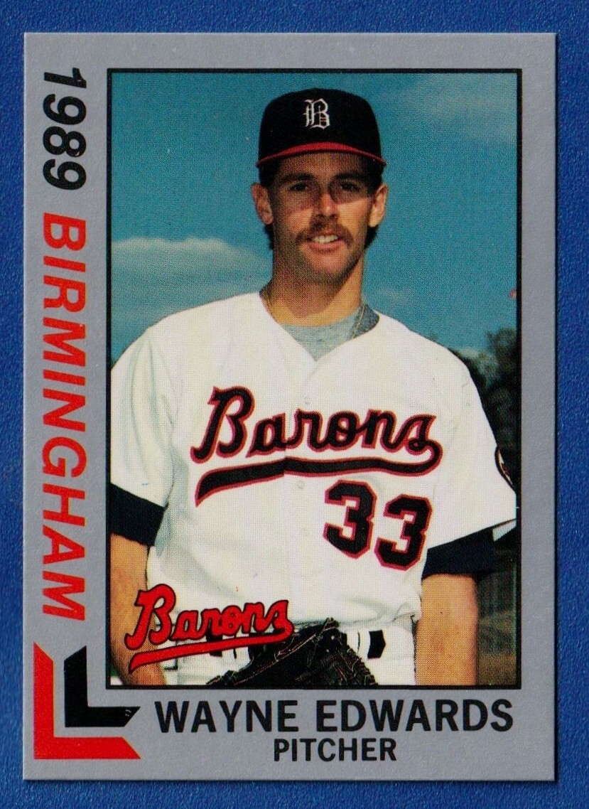 WAYNE EDWARDS 1989 Best Minor League Platinum RC #21 White Sox Rookie Barons*