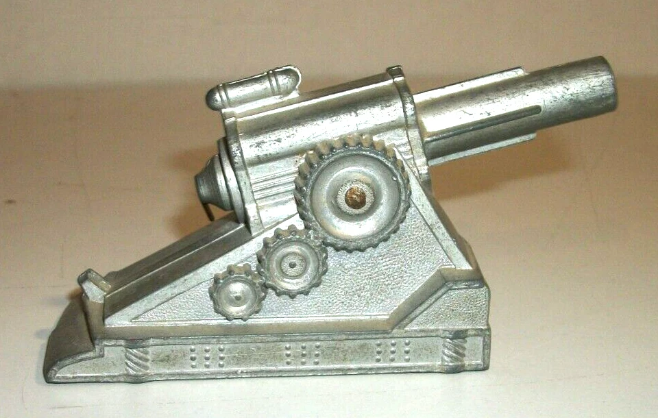 老式巴克莱? MANOIL? TOY LEAD 炮兵片大炮海岸枪榴弹炮 — 第 3/4 张图片