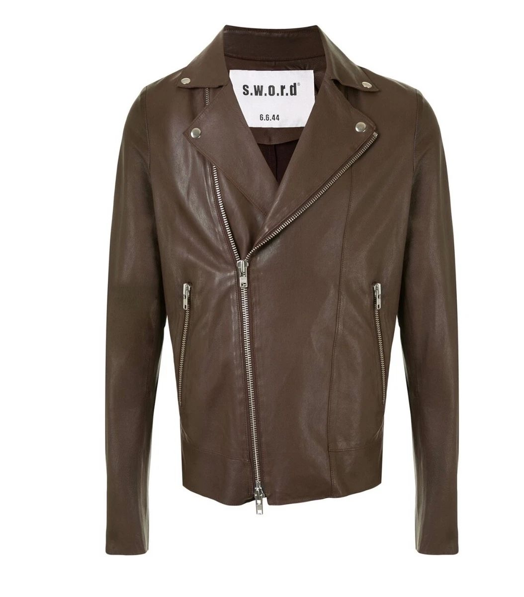 S.W.O.R.D 6.6.44 Men genuine leather biker jacket Made and bough