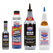 Lucas Oil High Mileage Fuel Treatment & Oil Stabilizer/Trans. Fix/Eng. Treatment