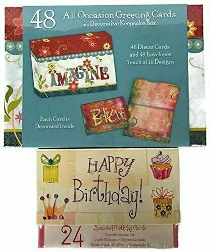 Assorted All Occasion Cards Decorative Keepsake Boxed Set Thinking of ...