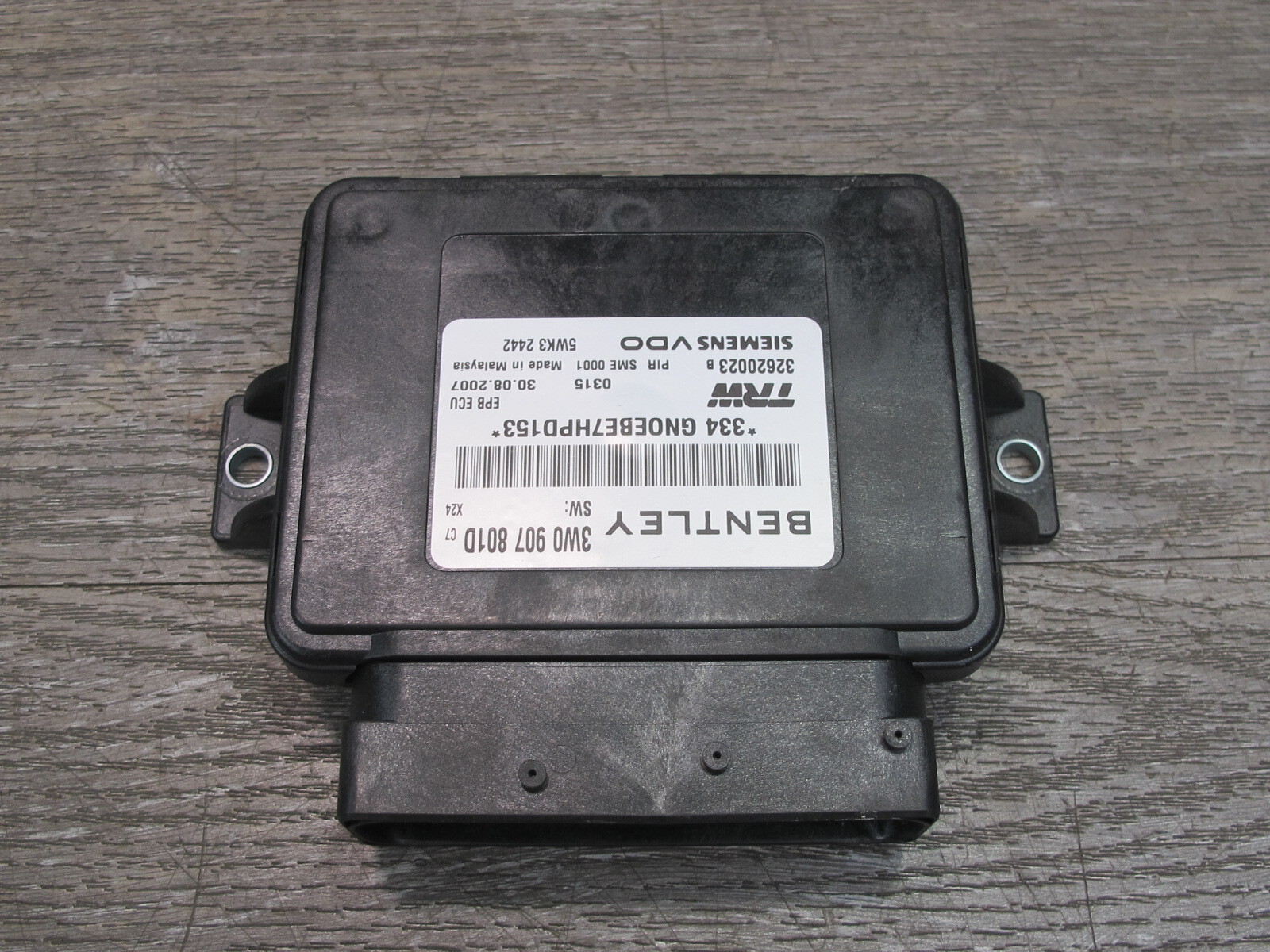 03-12 BENTLEY CONTINENTAL GTC GT ELECTRONIC PARKING BRAKE CONTROL MODULE
