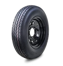 Free Country Trailer Tire Assembly ST225/75D15 8-Ply Black Mod Rim 6 Lug on 5.5"