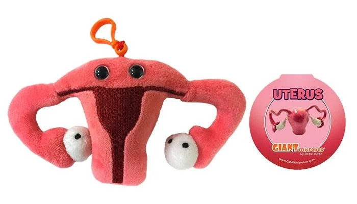 Giant Microbes Uterus Keyring or Bag Accessory