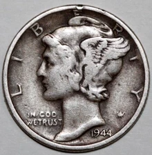1944  S      Mercury Dime             17.8mm