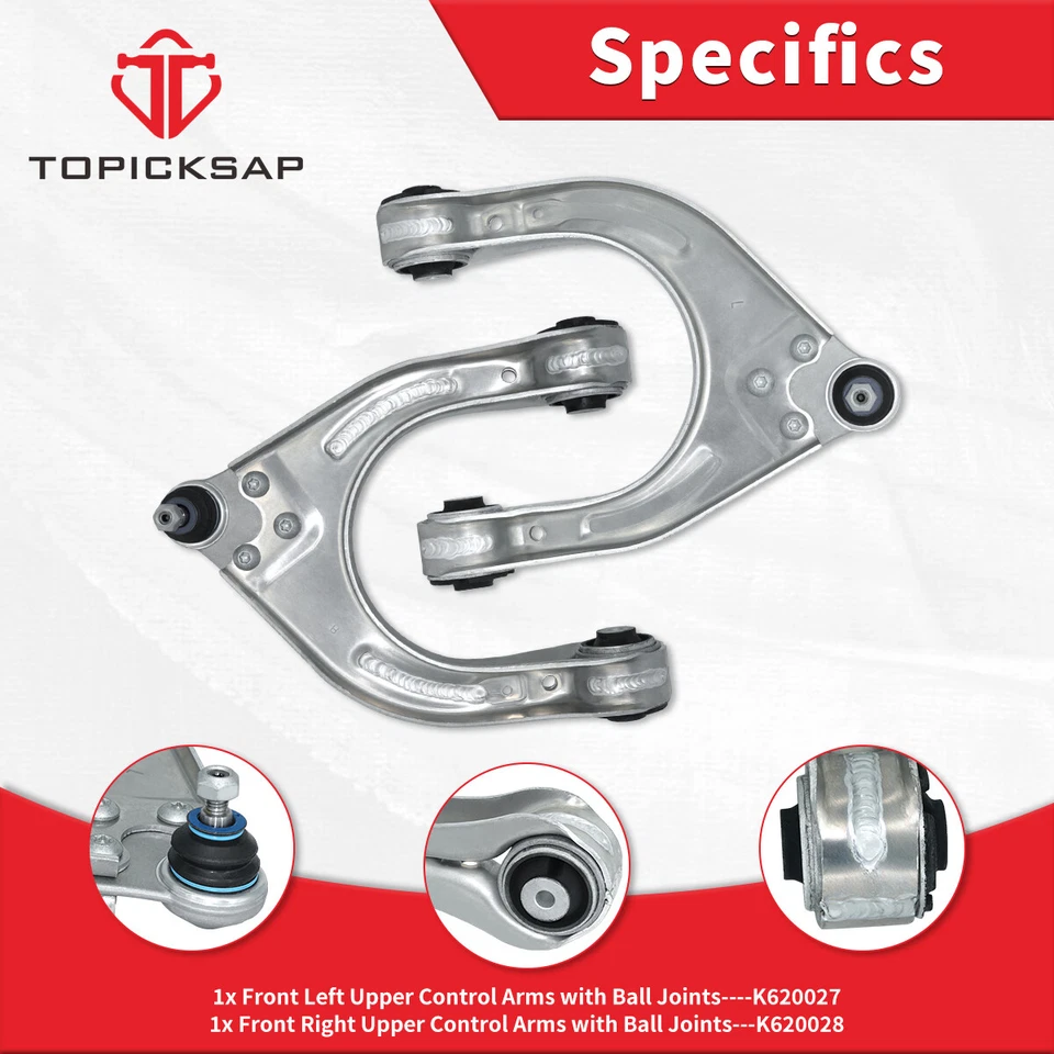 Brazo de control inferior superior delantero de 6 piezas para Mercedes Benz E350 CLS55AMG E350 2006-2009 Foto 3 de 4