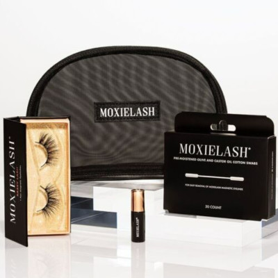 MoxieLash Magnetic Eyelashes with Eyeliner and Swab Kit