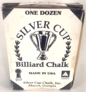 MCM Billiard Chalk Silver Cup Pink Macon Georgia 1950s Old Stock