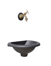Fontaine Mural Olbia pour Maison Jardin Balcon Avec Robinet Laiton