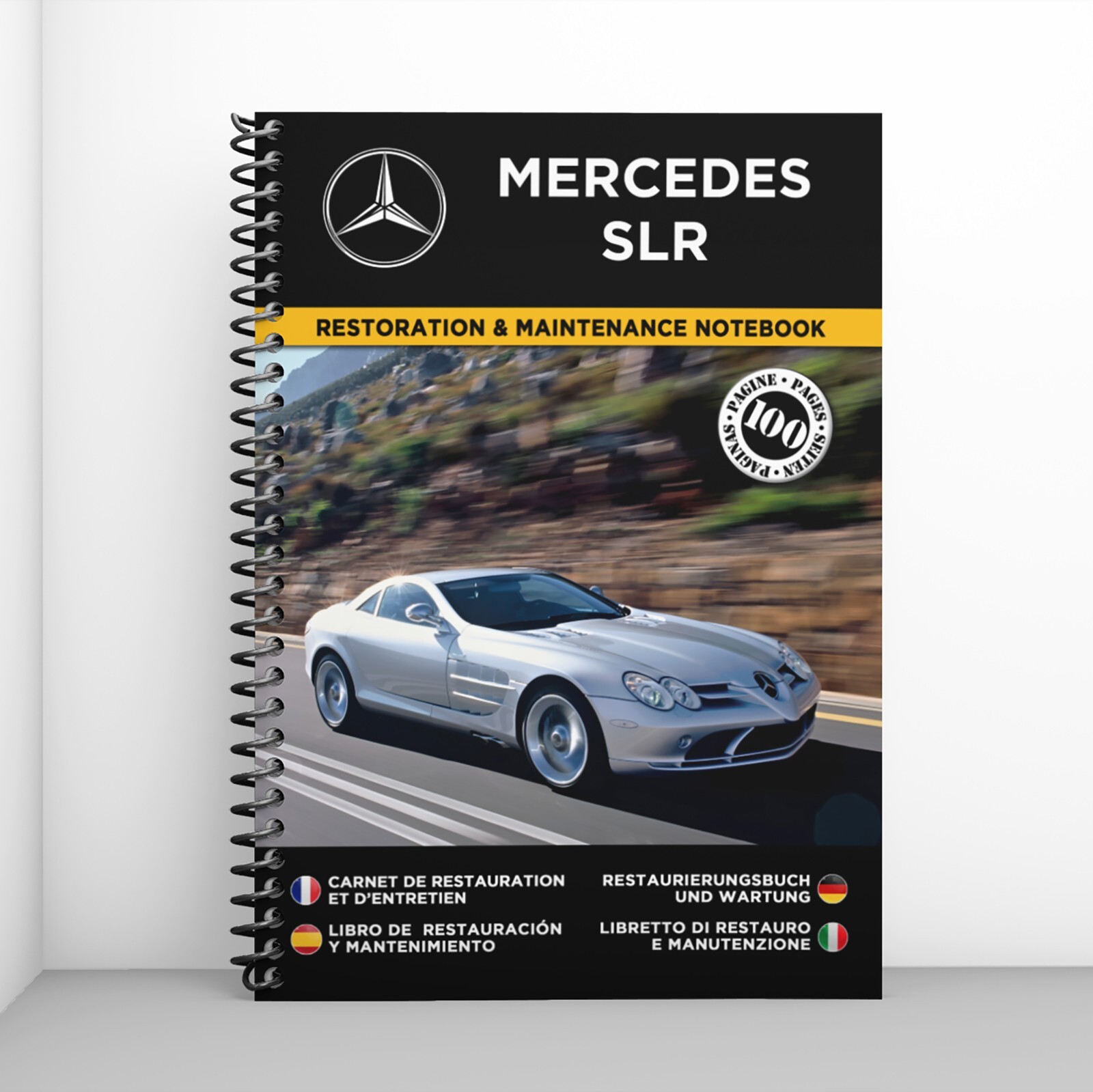 Carnet de restauration pour Mercedes SLR livre de suivi d entretien