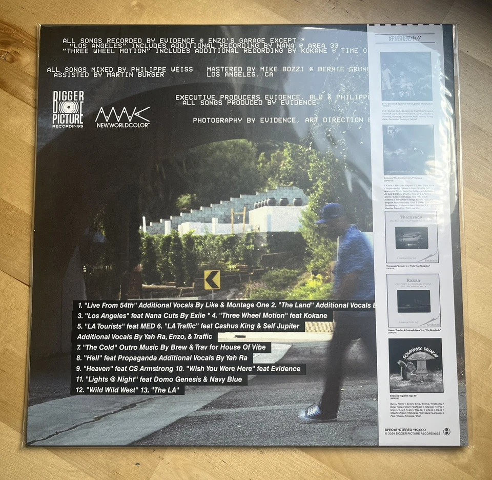 SIGNED Blu X Evidence - LOS ANGELES "Picture Disc" Lp Vinyl 1/100 Foto 3 de 4