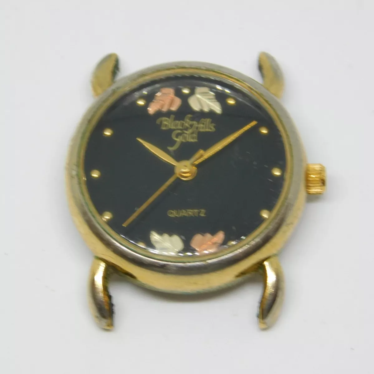 Black Hills Gold 12K Gold Leaves Quartz Analog Women s Watch New Battery