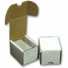 (4x) BCW 200 CT COUNT Corrugated Cardboard Storage Box-Sport Trading Card Boxes
