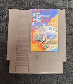 Adventures of Lolo - Nintendo Entertainment System NES - Authentic Cartridge