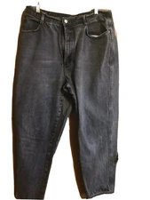 Jeans Black Woman Size 18W Gitano  Denim Black Stonewash