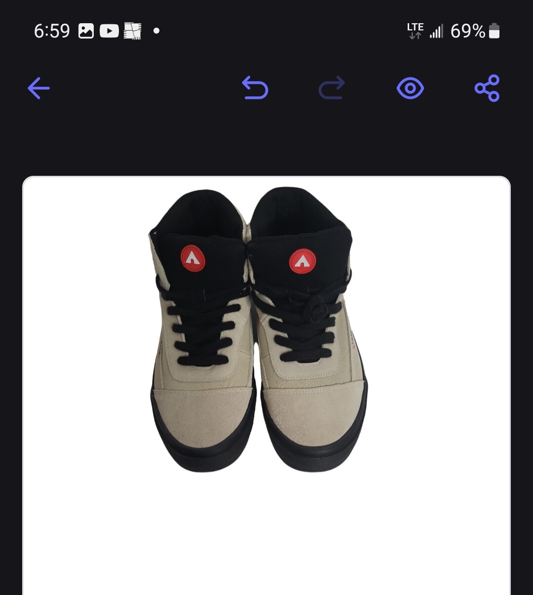 Airwalk Men's Ollie Peyote Mid Top Skateboard Shoes CW06511M TX Size 12