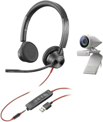 Plantronics Poly - Studio P5 Webcam with Blackwire 3325 Headset Kit Polycom
