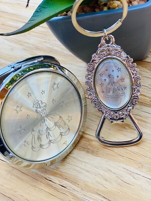 24 Quinceañera Party Favors – 12 Gold Mirrors & 12 Keychains For Sweet 16