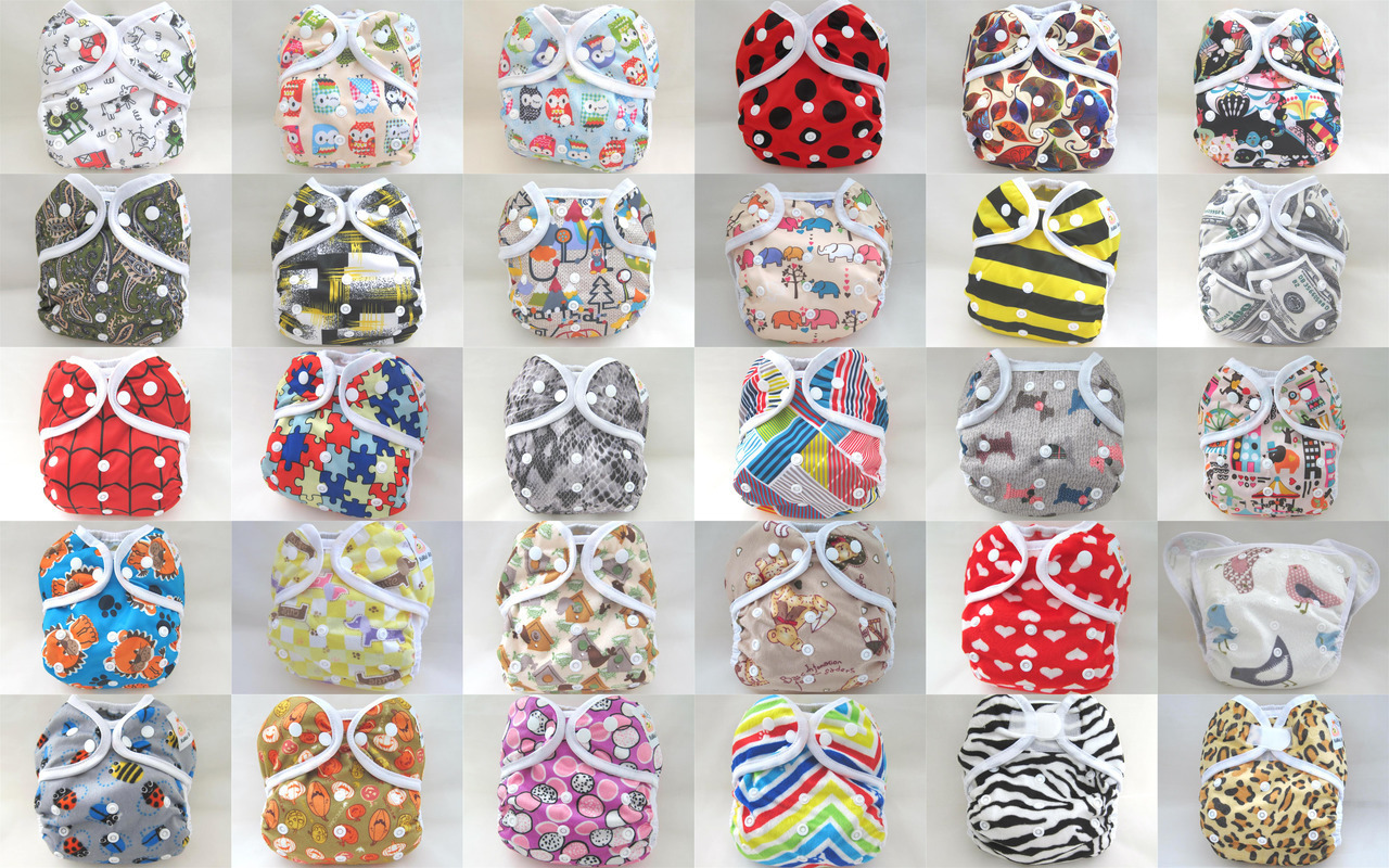 KAWAII BABY ONE SIZE HAPPY LEAK-FREE CLOTH DIAPER COVER FOR PREFOLDS YOU CHOOSE