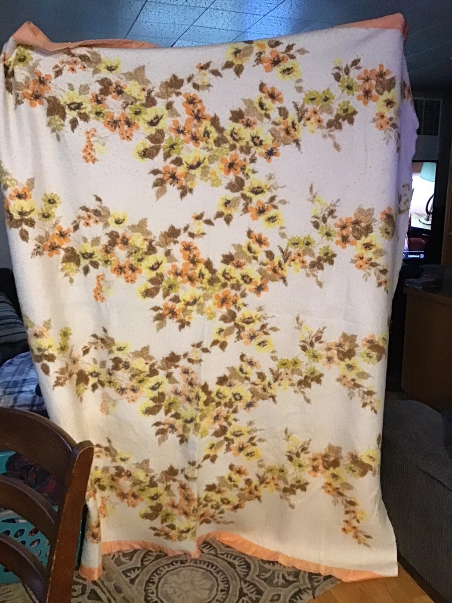 Peach print blanket sale