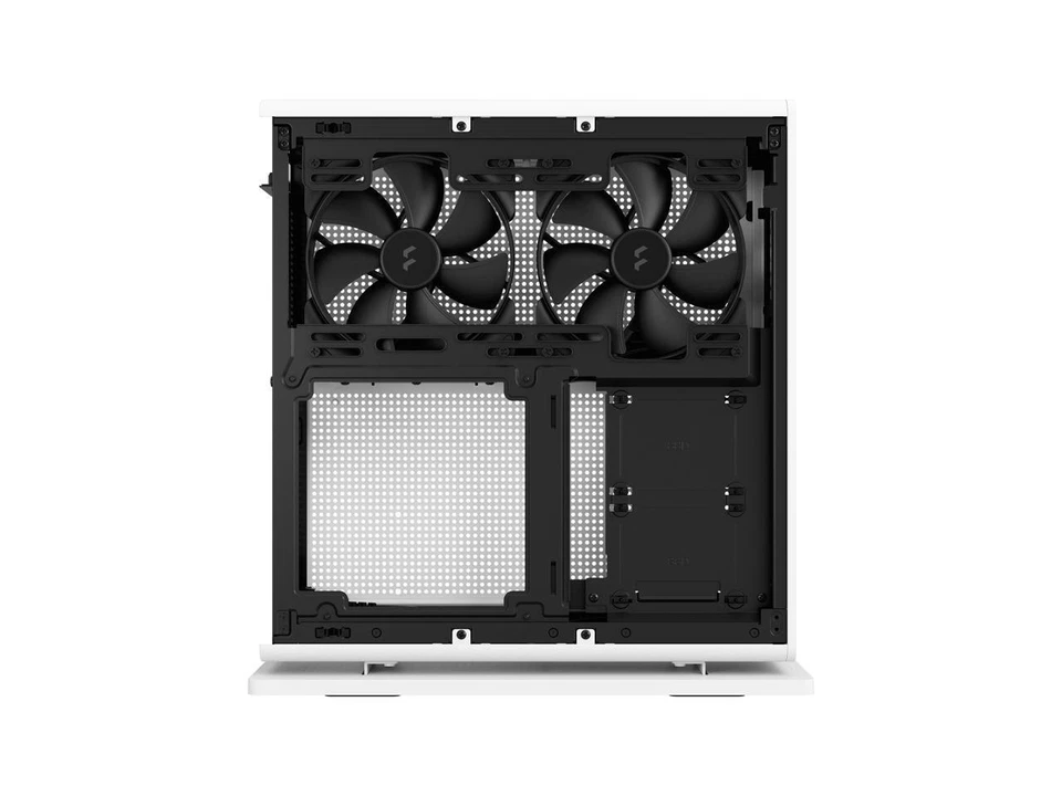 Fractal Design Ridge White Mini-ITX Slim Small Form Factor Console PC Case with - Image 4 of 4