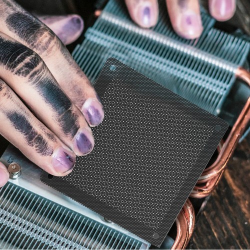 12pcs PVC Fan Dust Filter Computer Fan Grill Dust-proof Case Cover Filter - Afbeelding 6 van 12