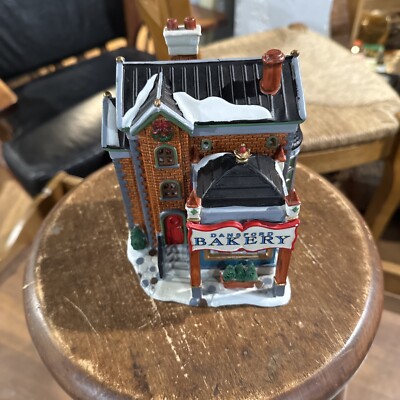 VINTAGE 1999 LEMAX ''DANSFORD BAKERY'' PORCELAIN LIGHTED BUILDING