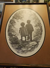 Linda Picken  LTD ED Numbered Framed & Matted Lithograph 305/700 Signed 21 X 17"